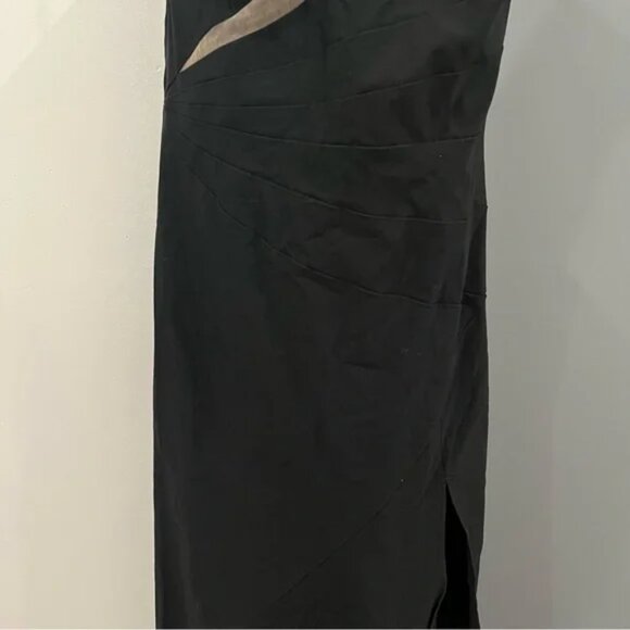 NWT Michael Costello Maxi Dress Gown Persephone One Shoulder size L - Picture 6 of 11